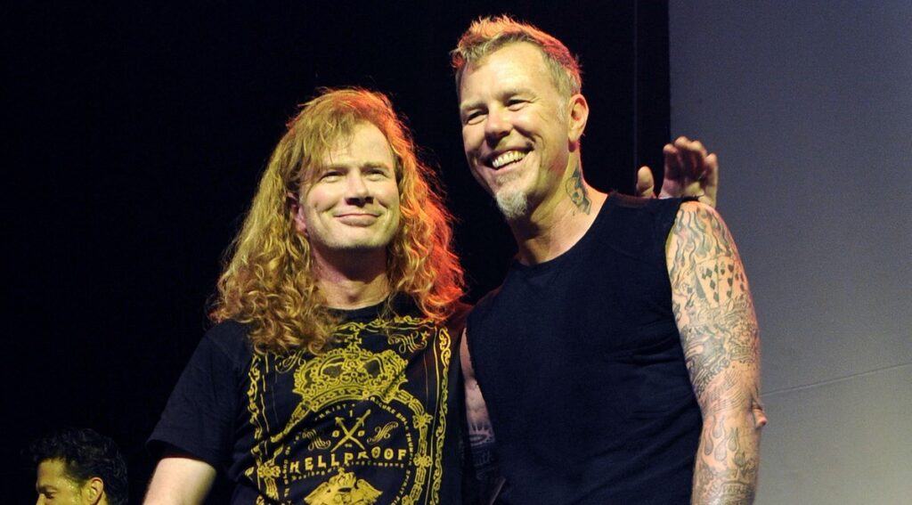 Metallica a única razão pela qual James tocou guitarra no começo foi que não conseguimos encontrar mais ninguém, relembra Dave Mustaine